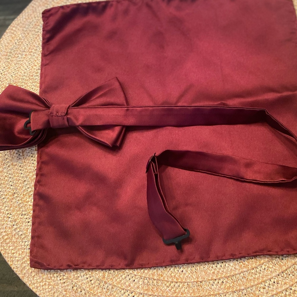 Bow tie & pocket square set - Picture 2 of 2